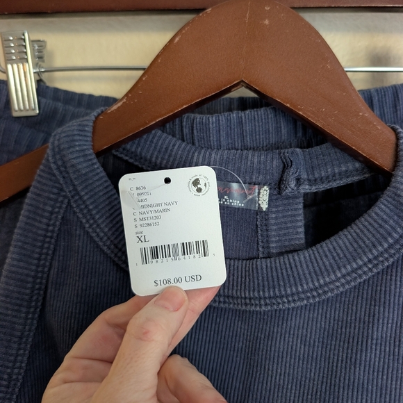 Free People Movement Go To Set Midnight Navy XL New - Picture 4 of 7